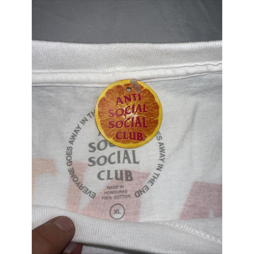 Anti Social Social Club T Shirt XL Red/ Orange/ Yellow - Picture 3 of 8